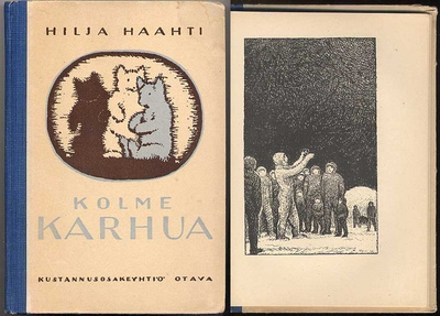 Hilja Haahti: Kolme karhua (kuv. R. Koivu, 1918)