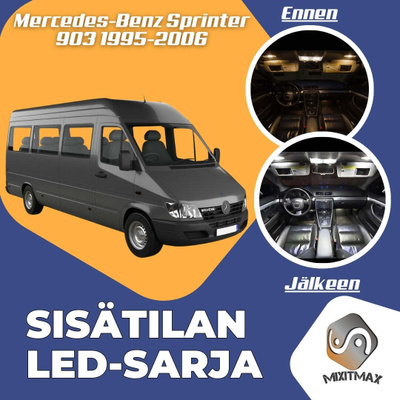 Mercedes-Benz Sprinter 903 Sisätilan LED-sarja 9