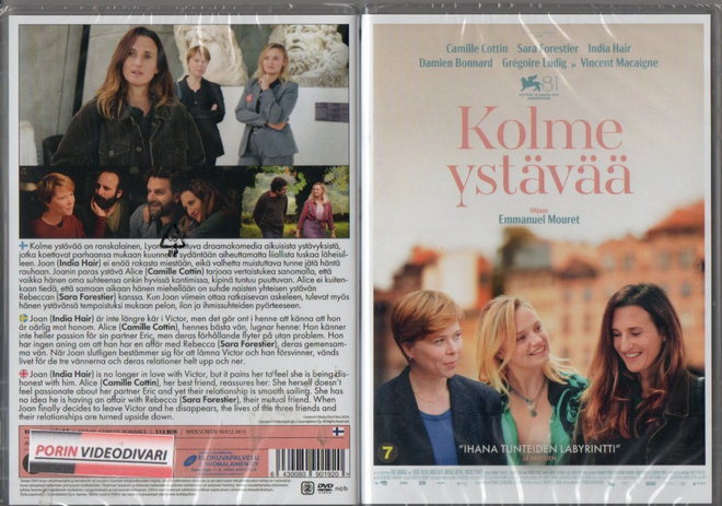 kolme ystävää	(37 107)	UUSI	-FI-	DVD				2024	ranska,