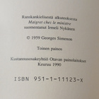 Georges Simenon - Maigret ja kadonnut asiakirja (nid.) - pikkukuva 3