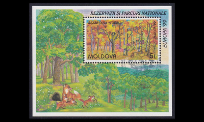 Moldova 307BL18 o Europa luonnonpuistot (1999)