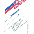 1988-89 Montreal Canadiens Teamissued #35 Mike McPhee - pikkukuva 2