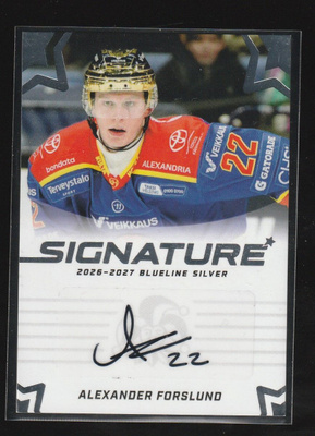 Alexander Forslund Signature /40 Blueline 2026-27 s1
