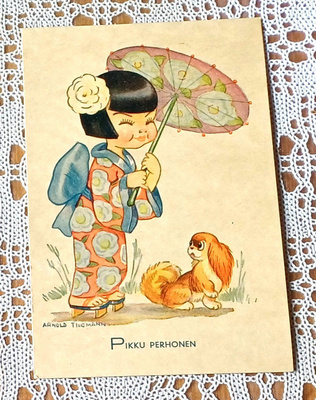 Arnold Tilgmann käytetty kortti "Pikku perhonen"