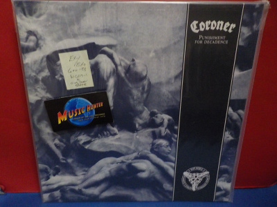 CORONER - PUNISHMENT FOR DECADENCE GER -88 EX-/EX+ LP
