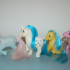 MY LITTLE PONY G1 PONILOTTI - 4 KPL PIKKUVIALLISIA PONEJA - pikkukuva 4
