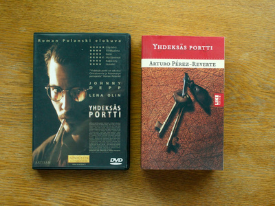 Yhdeksäs Portti - kirja & leffa DVD