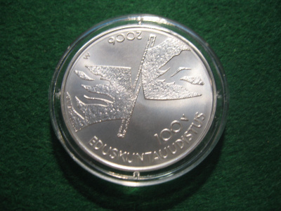 Suomi 10e hopea juhlaraha Eduskuntauudistus - 2006