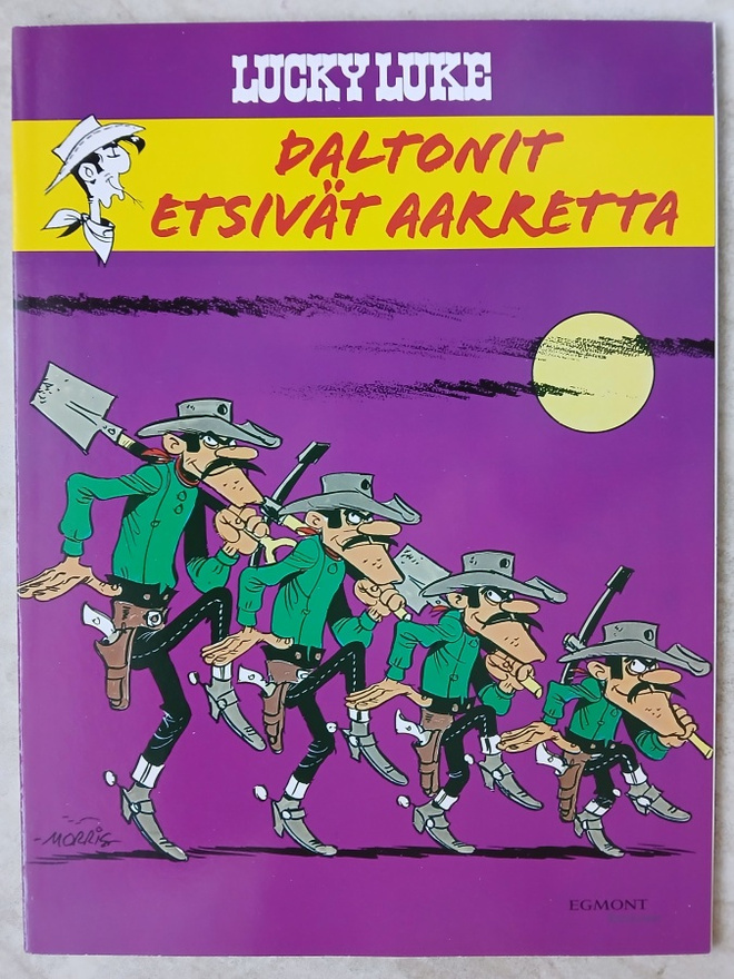 Lucky Luke Daltonit etsivät aarretta , lukematon