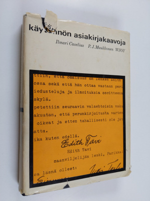 Ilmari Caselius : Käytännön asiakirjakaavoja