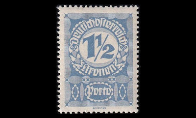 Itävalta P_85x ** Porto 1½ Kr valk.pap (1920)