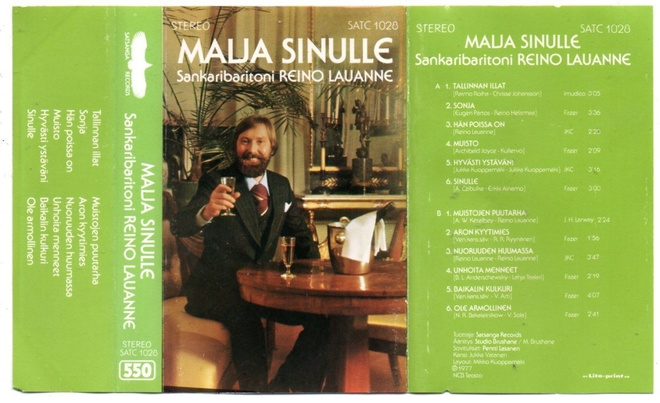 Sankaribaritoni Reino Lauanne Malja sinulle