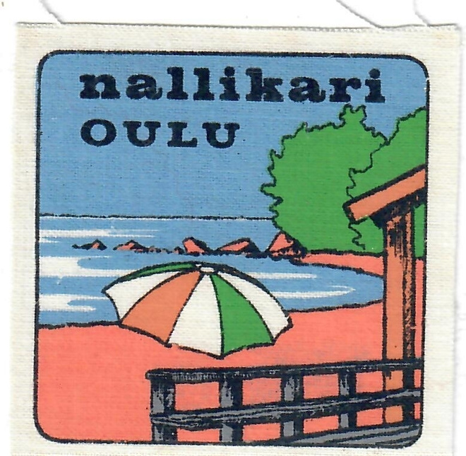 Nallikari Oulu - vanha kangasmerkki