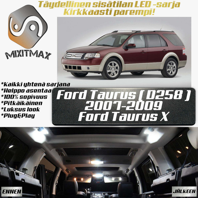 Ford Taurus (MK5) Sisätilan LED-sarja 8-osainen