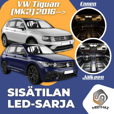 Volkswagen Tiguan (MK2) Sisätilan LED-sarja 8-os