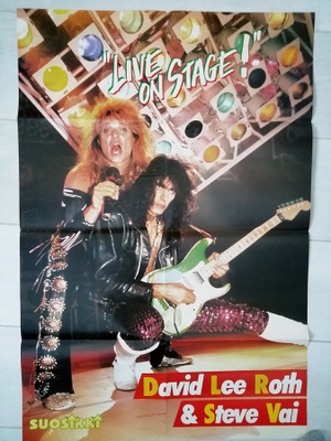 Suosikki -lehden juliste: David Lee Roth & Steve Vai
