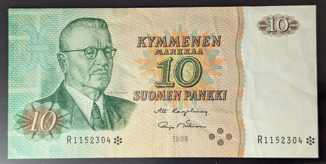10 Markkaa 1980 tähti R1152304