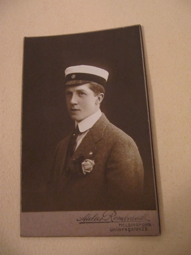 Visiittikortti 1916 - ylioppilas & nimi