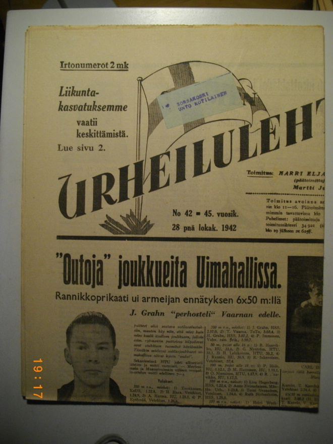 Suomen Urheilulehti Nro 42/1942 (15.3)