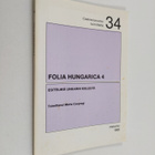 Folia Hungarica, 4 - Esitelmiä unkarin kielestä - pikkukuva 1