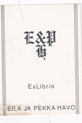 Ex Libris, Eila ja Pekka Havo b431