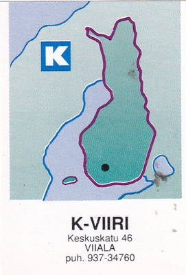 Viiala. K-Viiri . Kesko, Kartta , s80