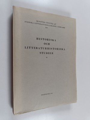 Historiska och litteraturhistoriska studier 46