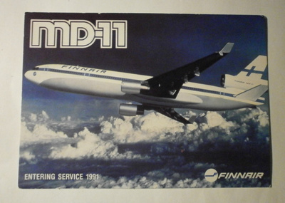 Finnair, MD-11,entering service 1991, väripk, ei p.