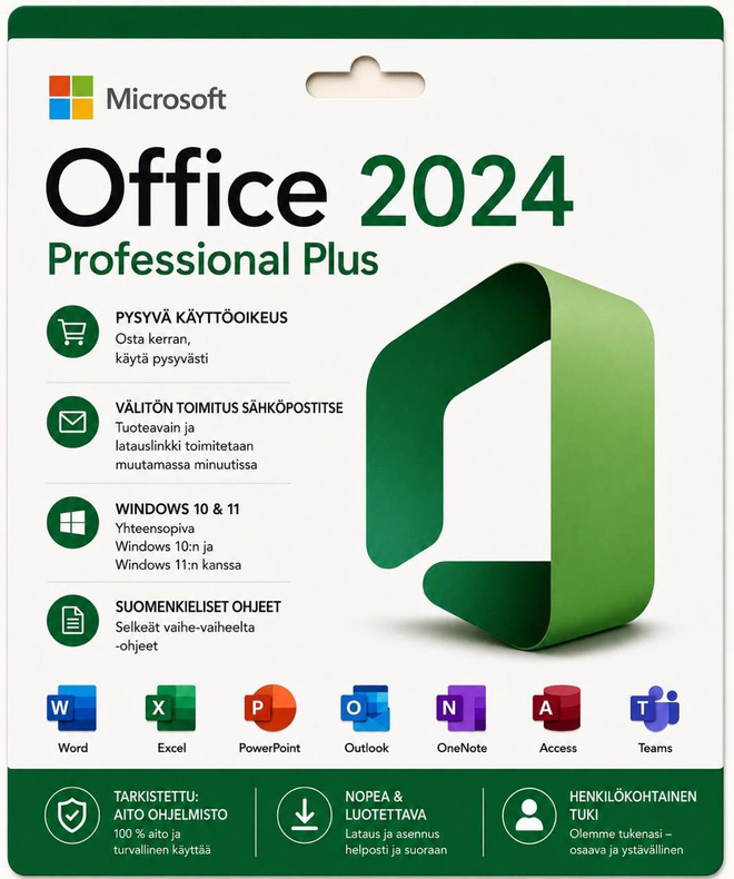 Office 2024 Professional Plus | Aktivointiavain - UUSIN VERS