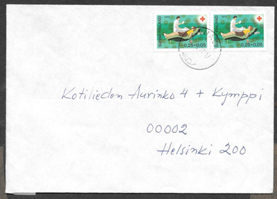 Postilähetys - Pun.risti (LAPE 2x706) Viiala 29.2.1973