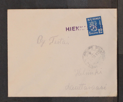 # 23758 # Pp Hiekkalahti + Pv ?? kirje Helsinki - 1942