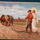 Vanha antiikki kortti, tyypillinen 1900 alun kuva - pikkukuva 2
