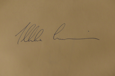 Ilkka Suominen nimikirjoitus paperilla