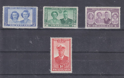 Swazimaa  1947 Royal visit **