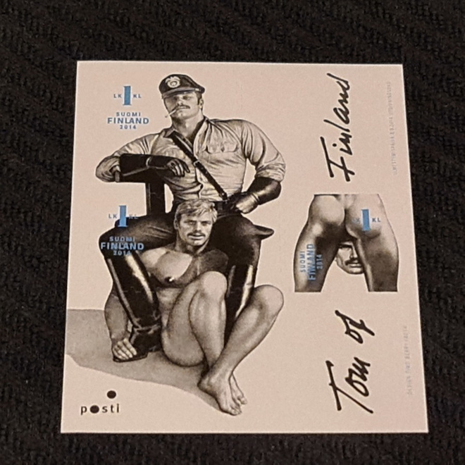 POSTIMERKKIARKKI # Tom of Finland ( 3x 1lk )