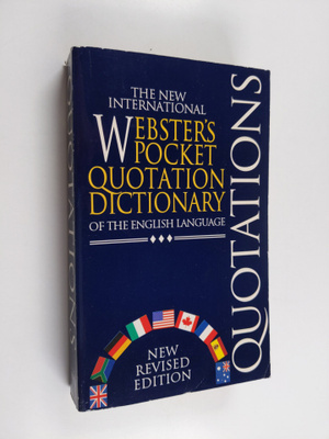 The new international Webster's pocket quotation dictiona...
