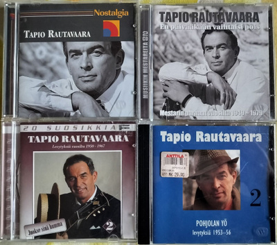TAPIO RAUTAVAARAN CD-LEVYJÄ 4 KPL yhteensä 5 CD-LEVYÄ