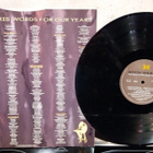 HUGH HARRIS Words For Our Years EST 2105 1990 UK-painos - pikkukuva 4