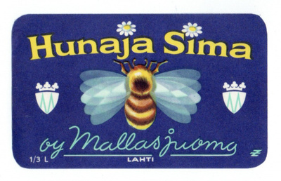 Mallasjuoma Lahti. Hunaja Sima. Etiketti