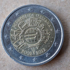 2 € ITALIA euro 10 vuotta 2012 juhlaraha erikoiseuro - pikkukuva 1
