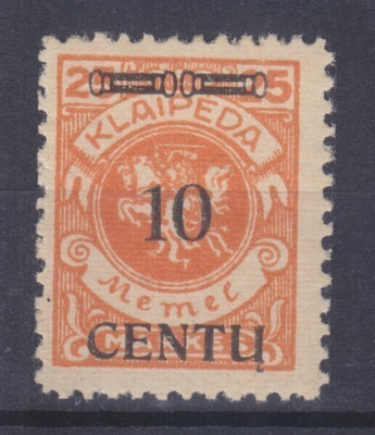 Saksa reich Memel 1923 Mi 170