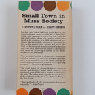 Arthur J. Vidich ym. : Small town in mass society - pikkukuva 2
