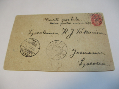 Juuka omatekoinen postikortti - 1902