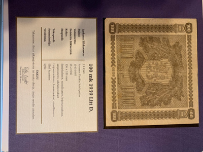 100 markkaa 1939