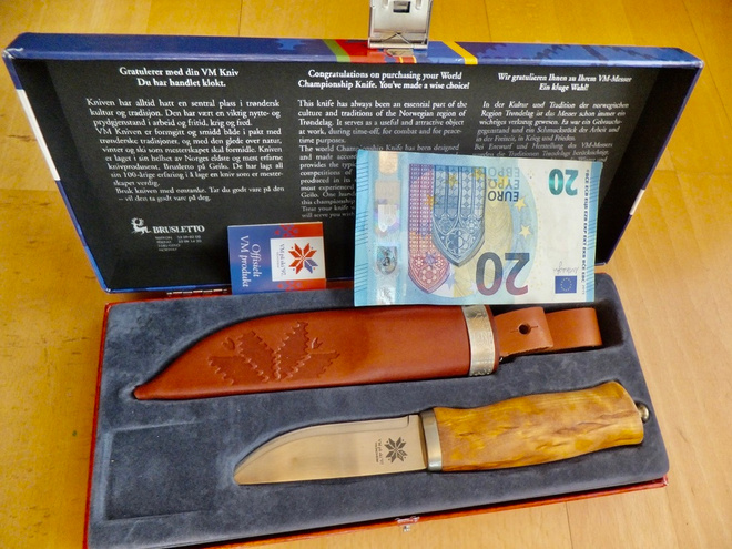VANHA Puukko Brusletto Hiihto MM-kisat 1997 Trondheim UPEA