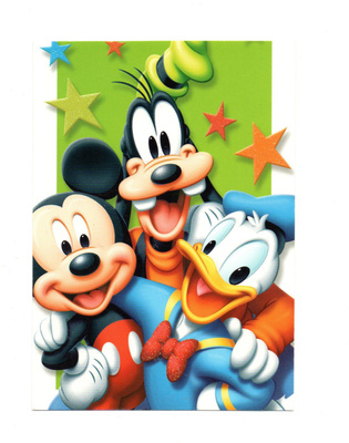 Disney °°Mikki, Hessu ja Aku°° -KORTTI /(Paletti) KIMALLE