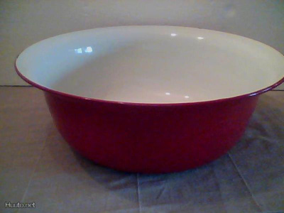 Emaloitu vati halk. 37cm  vanha