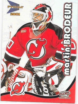 2000-01 McDonald`s Pacific #20 Martin Brodeur New Jersey MV