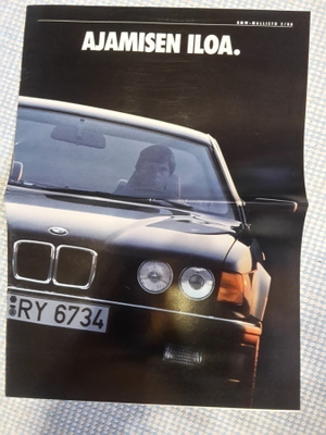 BMW mallisto -esite, 1988