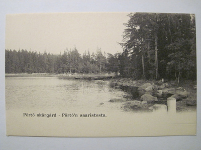 VANHA Postikortti Porvoo Pirttisaari HUIPPUKUNTO ennen-1905